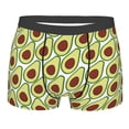 thumbnail image 1 of Rateoe Avocado Mens Boxer Briefs Poly Spandex Performance Boxer Briefs Underwear Hem Boxer Briefs - Large, 1 of 8