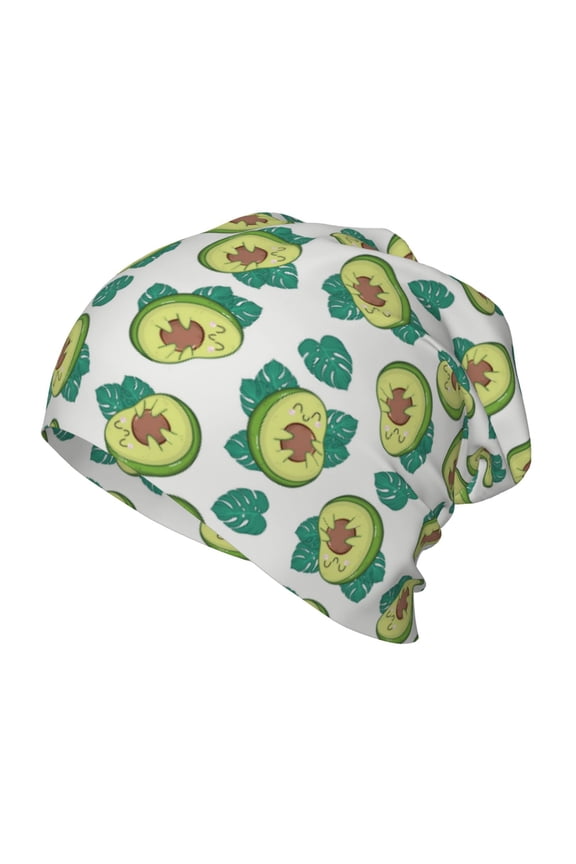 Avocado Sleeping Kids Beanie Warm Knit Beanie Hats Boys Girls Winter Hat Soft Slouchy Hats for Kids