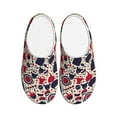 thumbnail image 1 of Rateoe Barbeque1 Print Women's Men's Cotton Knit Slippers Lightweight Memory Foam Indoor House Shoes with Anti-Skid Sole-39/40, 1 of 7