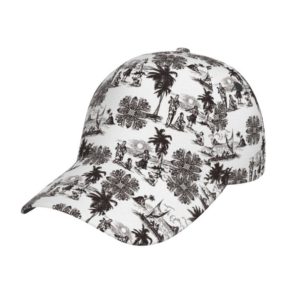 Rateoe Beach Pattern Baseball Cap Outdoor Cap Mountain Dad Hat - Unstructured Soft Cotton Cap-Adjustable UV Protection Cap