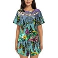 thumbnail image 1 of Rateoe Beautiful Dreamcatcher Pattern Women's Short-Sleeved Pajama Set - 2 Piece Soft and Lightweight Sleepwear Set-Medium, 1 of 7