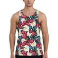 thumbnail image 1 of Rateoe Beautiful Flower Pattern Sleeveless Gym Shirt Muscle Tee Breathable Workout Shirt Slim-Fit Tank Quick Dry Fit Muscle Tank Top Bodybuilding Sleeveless T Shirt-Medium, 1 of 7