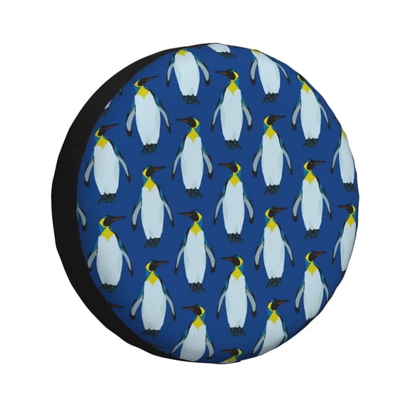 Rateoe Beautiful King Penguin Pattern Pattern Tire Cover Wheel Protectors Weatherproof Wheel Covers Universal Fit for Trailer Rv SUV Truck Camper Travel Trailers Accessories-16 inch