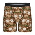 thumbnail image 1 of Rateoe Beautiful Owl Print Men’s Underwear Boxer Briefs Soft Comfortable Underwear Boxer Briefs, Long Leg Briefs,Anti-chafing Boxer Briefs, 1 of 7