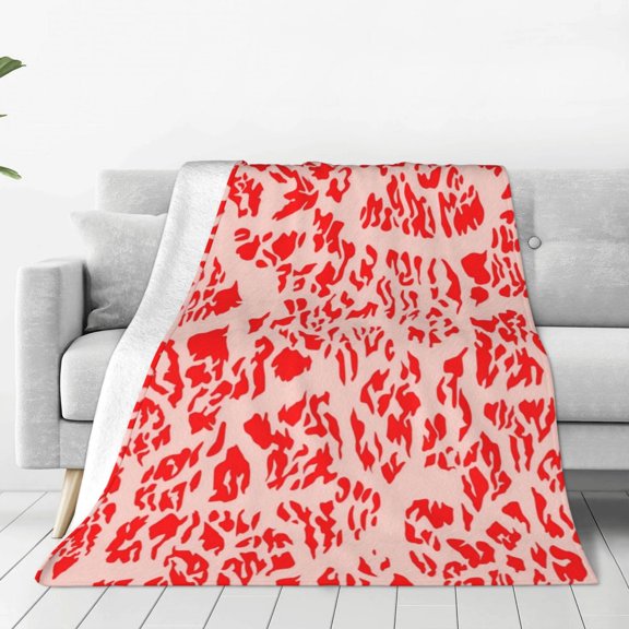 Rateoe Beef1 Print Fuzzy Fleece Throw Blanket Extra Large,Super Soft,Fluffy and Warm Blankets for Couch,Bed,All Season Use (40"x30")