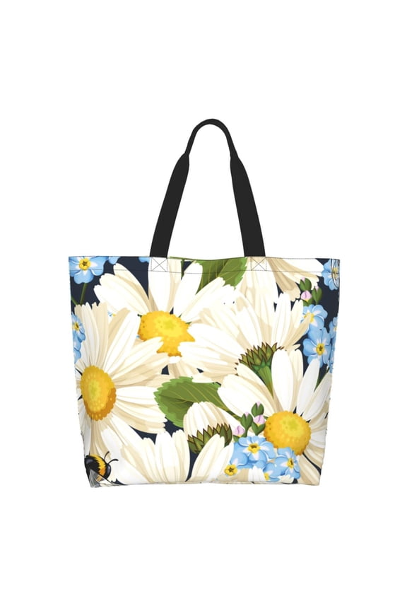 Bees Collecting Nectar Tote Bag - Waterproof Lightweight Handbags Travel Shoulder Bag for Hiking Yoga Gym Swimming Travel Beach