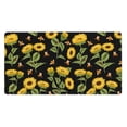 thumbnail image 1 of Rateoe Bees and Sunflowers Print Mouse Pad - Extended Large Gaming Mousepad,Non-Slip Stitched Edge,16x29.5 Inch, 1 of 8