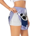 thumbnail image 1 of Rateoe Bernese Mountain Dog Sitting Bath Tub Printed 2 in 1 Women's Workout Shorts for Athletic Gym Running Shorts with Phone Pockets-Small, 1 of 7