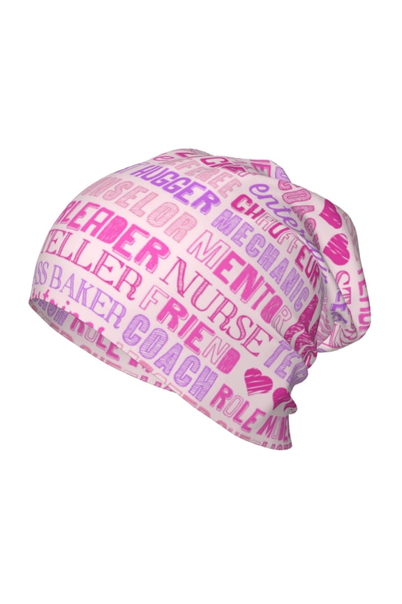 Best Mom ever Kids Beanie Warm Knit Beanie Hats Boys Girls Winter Hat Soft Slouchy Hats for Kids