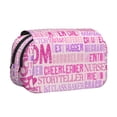 thumbnail image 1 of Rateoe Best Mom ever Pattern Double Clamshell Pen Case, Storage Organizer with Two Zipper Compartments– Holds Up to 50 Pencils & Pens, 1 of 7