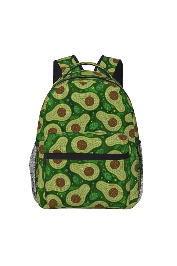 Big Colorful Avocados Pattern Casual Backpack for School, Work, Travel  Adjustable Straps, Multiple Compartments  Ergonomic Design, Fits Laptops and Tablets