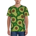 thumbnail image 1 of Rateoe Big Colorful Avocados Pattern Men’s Baseball Short Sleeve Polo Shirt, Midweight Men's Shirt Golf Shirt Polo Shirts Quick Dry Short-3X-Large, 1 of 7