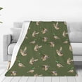 thumbnail image 1 of Rateoe Birds Wild Ducks Print Fuzzy Fleece Throw Blanket Extra Large,Super Soft,Fluffy and Warm Blankets for Couch,Bed,All Season Use (50"x40"), 1 of 8