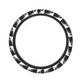 thumbnail image 1 of Rateoe Black And White Boston Terrier Pattern Elastic Stretch Steering Wheel Cover, Universal 15 inch, Microfiber Breathable , Anti-Slip, Odorless, Easy Carry, 1 of 6