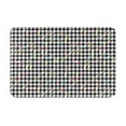 thumbnail image 1 of Rateoe Black And White Houndstooth Pattern Flannel Door Mat Indoor Outdoor Entrance, Waterproof All-Weather Doormat,Fade Resistant, Low Profile Entryway Mat 16x24in, 1 of 7
