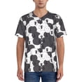 thumbnail image 1 of Rateoe Black And White Sheeps Pattern Men’s Baseball Short Sleeve Polo Shirt, Midweight Men's Shirt Golf Shirt Polo Shirts Quick Dry Short-, 1 of 7