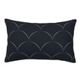 thumbnail image 1 of Rateoe Black Fish scales Pattern Pillow Covers with Invisible Zipper(Pillows are not Included) Standard Pillowcases-14"x20", 1 of 6