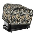 thumbnail image 1 of Rateoe Black Palm Leaves Pattern Toaster Covers 4 Slice Wide Slot,Bread Machine Cover,Bread Dust Cover & Fingerprint Protection,Appliance Covers, 1 of 6