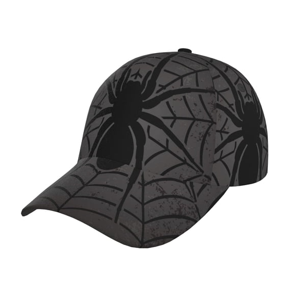 Rateoe Black Spider On Web 1 Pattern Baseball Cap Outdoor Cap Mountain Dad Hat - Unstructured Soft Cotton Cap-Adjustable UV Protection Cap