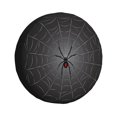 thumbnail image 1 of Rateoe Black Spider On Web Pattern Tire Cover Wheel Protectors Weatherproof Wheel Covers Universal Fit for Trailer Rv SUV Truck Camper Travel Trailers Accessories-17 inch, 1 of 6