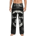 thumbnail image 1 of Rateoe Black White Hat Skull Pattern Men’s Ultra-Soft Comfy Pajama Lounge Pants Sleepwear,Comfortable Lounge Wear,lightweight Pajamas, Casual Home Wear-Medium, 1 of 6