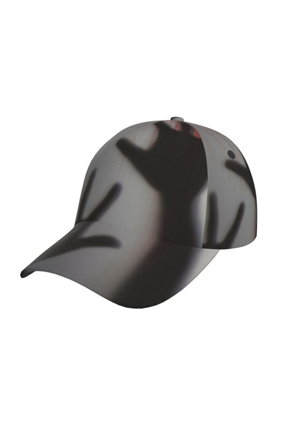 Bloody Hand Behind Pattern Mens Baseball Cap Adjustable Curved Brim Hat, Soft Cotton Sports Cap for Outdoor, Casual, and Everyday Wear, Comfortable & Breathable