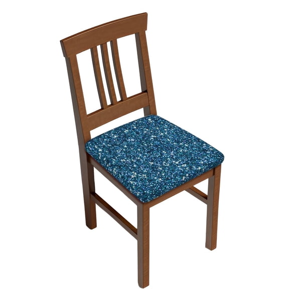 Rateoe Blue Glitter Pattern Square Couch Cushion Covers, Sofa Furniture Protector Slipcover with Bottom Tie rope, Soft Non-Slip Non-Wrinkle Non-Sticky-Two Pieces