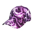 thumbnail image 1 of Rateoe Blue Lightning Pattern Baseball Cap Outdoor Cap Mountain Dad Hat - Unstructured Soft Cotton Cap-Adjustable UV Protection Cap, 1 of 6