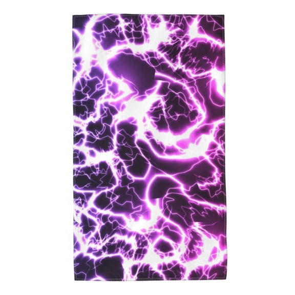 Rateoe Blue Lightning Pattern Microfiber Towel, Beach Towel, Pool Towel, Quick-dry Travel Towel, Soft and Plush towel, Absorbent Towel-27.5x16 Inch