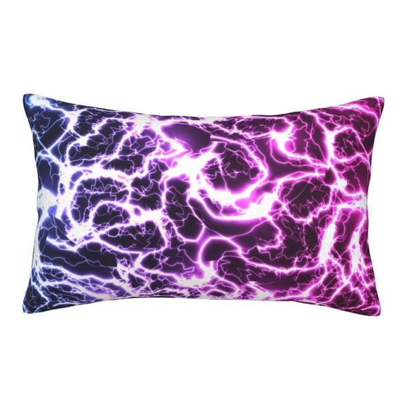 Rateoe Blue Lightning Pattern Pillow Covers with Invisible Zipper(Pillows are not Included) Standard Pillowcases-20"x30"