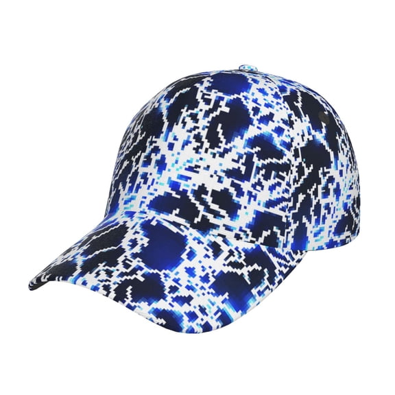 Rateoe Blue Lightning2 Pattern Baseball Cap Outdoor Cap Mountain Dad Hat - Unstructured Soft Cotton Cap-Adjustable UV Protection Cap