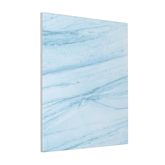 Rateoe Blue Marble Pattern Decorative Picture – Unique Modern Wall Art, Ready-to-Hang Canvas Print for Home (Vertical)
