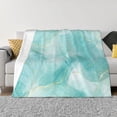 thumbnail image 1 of Rateoe Blue Marble Pattern Flannel Throw Blanket, Ultra-soft Blanket for Bed, Couch, Car, Hypoallergenic Anti-pilling blanket-60"x50"(Horizontal), 1 of 6