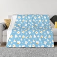 thumbnail image 1 of Rateoe Blue Popcorn Pattern Flannel Throw Blanket, Ultra-soft Blanket for Bed, Couch, Car, Hypoallergenic Anti-pilling blanket-40"x30"(Horizontal), 1 of 6
