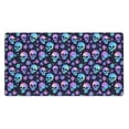 thumbnail image 1 of Rateoe Blue Skull Flower Print Mouse Pad - Extended Large Gaming Mousepad,Non-Slip Stitched Edge,16x29.5 Inch, 1 of 8