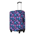 thumbnail image 1 of Rateoe Blue Skull Flower Printed Luggage Cover, Suitcase Protector Fits 18-32 Inch Luggage-Large, 1 of 7