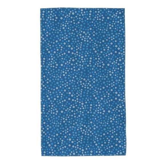 Rateoe Blue Star Print Pattern Microfiber Towel, Beach Towel, Pool Towel, Quick-dry Travel Towel, Soft and Plush towel, Absorbent Towel-27.5x16 Inch
