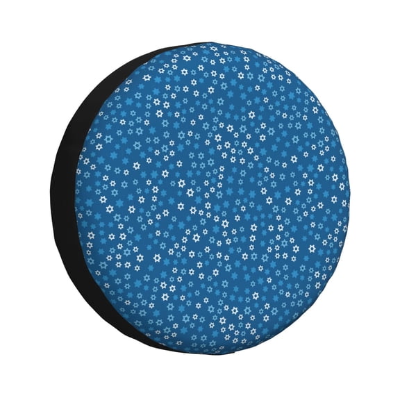 Rateoe Blue Star Print Pattern Tire Cover Wheel Protectors Weatherproof Wheel Covers Universal Fit for Trailer Rv SUV Truck Camper Travel Trailers Accessories-15 inch