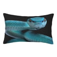 thumbnail image 1 of Rateoe Blue Viper Snake1 Pattern Pillow Covers with Invisible Zipper(Pillows are not Included) Standard Pillowcases-14"x20", 1 of 6