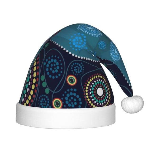 Rateoe Bohemian Turtle Santa Hat Confortable Christmas Hat for Christmas Party Favors Fit for Kids
