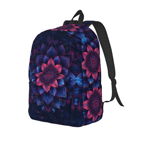 Rateoe Bohemian Vintage Pattern Pattern Durable Canvas Backpack for Men & Women – Stylish & Lightweight – Adjustable Straps, Multiple Pockets – Fits 15-17 Inch LaptopsMedium