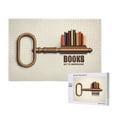 thumbnail image 1 of Rateoe Books Key To Knowledge Pattern Wooden Picture Puzzle ,1000 Piece Jigsaw Puzzle ,Family Fun Puzzle, Home Décor Puzzle, Gift Puzzle(Horizontal style), 1 of 9
