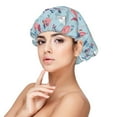 thumbnail image 1 of Rateoe Brain Training Pattern Silk Satin Hair Bonnet for Sleeping, Adjustable Sleep Cap Turban for Women , Curly Straight Hair Long Large Braid, 1 of 6