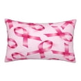 thumbnail image 1 of Rateoe Breast Cancer Ribbons Awareness Pattern Pillow Covers with Invisible Zipper(Pillows are not Included) Standard Pillowcases-14"x20", 1 of 6