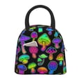 thumbnail image 1 of Rateoe Bright Mushrooms Pattern Lunch Bag Women, Lunch Box, Lunch Bag, Small Leakproof Lunch Tote Large Capacity Reusable Insulated Cooler Lunch Container, 1 of 6