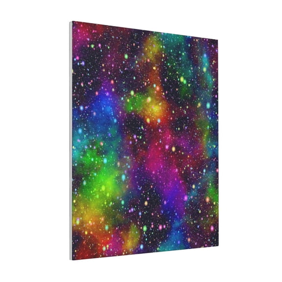 Rateoe Bright Universe Pattern Decorative Picture – Unique Modern Wall Art, Ready-to-Hang Canvas Print for Home (Vertical)