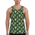thumbnail image 1 of Rateoe Broccoli 3 Pattern Sleeveless Gym Shirt Muscle Tee Breathable Workout Shirt Slim-Fit Tank Quick Dry Fit Muscle Tank Top Bodybuilding Sleeveless T Shirt-X-Large, 1 of 7
