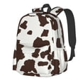 thumbnail image 1 of Rateoe Brown Cow Pattern Student Backpack,Backpack for School,Lightweight Bag,Travel Backpack,Outdoor Backpack,Large Capacity Backpack, 1 of 7