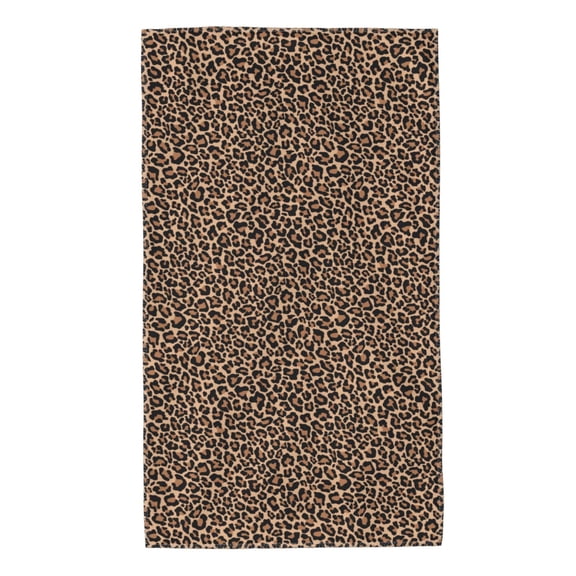 Rateoe Brown Leopard Pattern Microfiber Towel, Beach Towel, Pool Towel, Quick-dry Travel Towel, Soft and Plush towel, Absorbent Towel-27.5x16 Inch