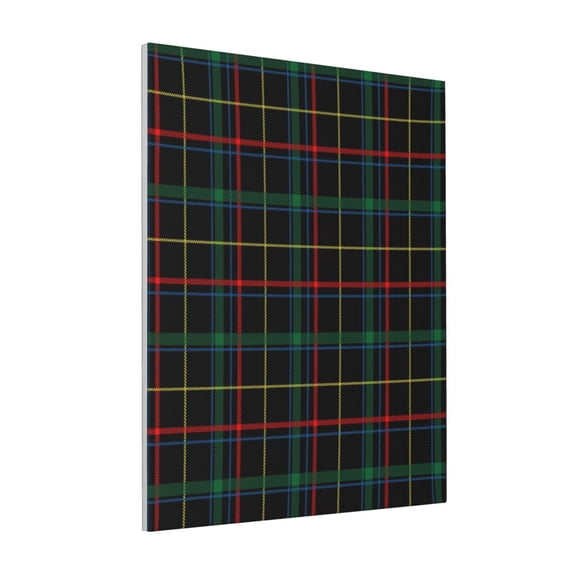 Rateoe Buffalo Plaid Dark Green Pattern Decorative Picture – Unique Modern Wall Art, Ready-to-Hang Canvas Print for Home (Vertical)